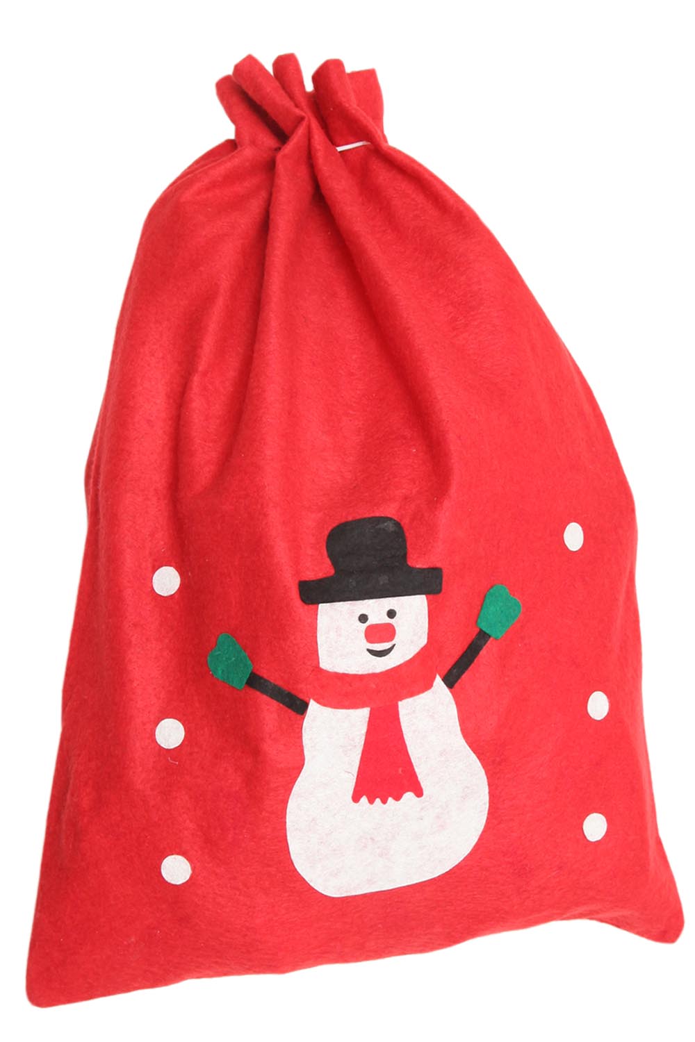 SACCO DI NATALE PUPAZZO DI NEVE